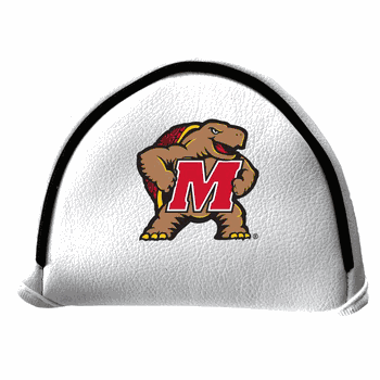 Maryland Terrapins Putter Cover - Mallet (White)