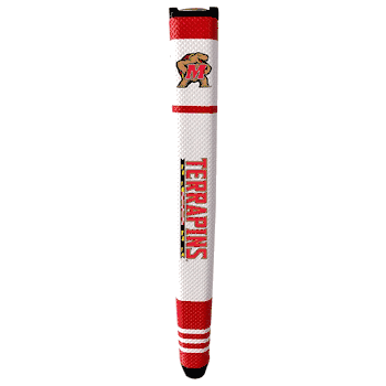 Maryland Terrapins Putter Grip (White with colored stripes)