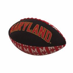 Maryland Terrapins Repeating Mini-Size Rubber Football