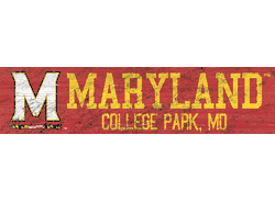 Maryland Terrapins Team Name 6x24 Sign
