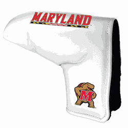 Maryland Terrapins Tour Blade Putter Cover (White)