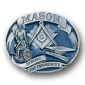 Mason 3D Enameled Belt Buckle