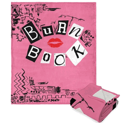 Mean Girls Burn Book Silk Touch Sherpa Throw 50x60 Inches