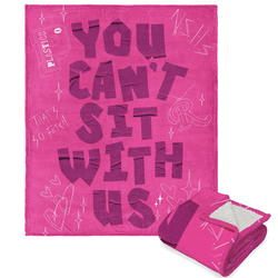 Mean Girls Can't Sit With Us Silk Touch Sherpa Throw 50 x 60 inches