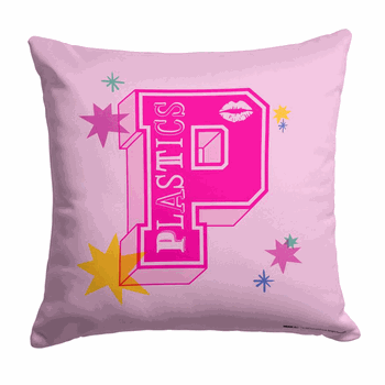 Mean Girls Go Plastics Throw Pillow 18 x 18 inches