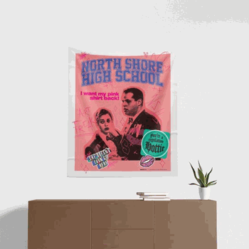 Mean Girls North Shore High Wall Hanging 34 x 40 Inches