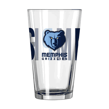 Memphis Grizzlies 16oz Overtime Pint Glass