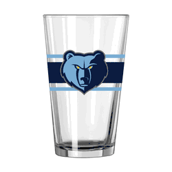 Memphis Grizzlies 16oz Stripe Pint Glass