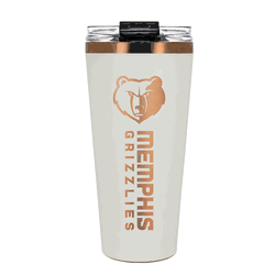 Memphis Grizzlies 32oz Crme and Copper Big Slim Tumbler with Straw