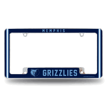 Memphis Grizzlies Alternate Design All Over Chrome Frame