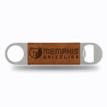 Memphis Grizzlies Brown Laser Engraved Bar Blade