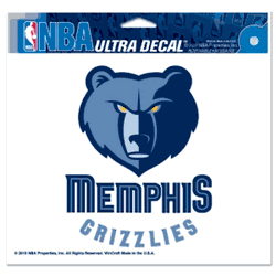 Memphis Grizzlies Decal 5x6 Ultra