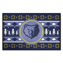 Memphis Grizzlies Holiday Sweater Starter Mat Accent Rug - 19in. x 30in.