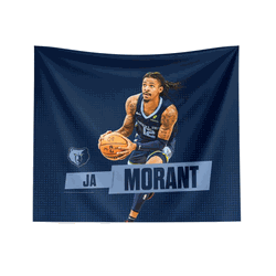 Memphis Grizzlies Ja Morant NBA Printed Wall Hanging 34x40 inches
