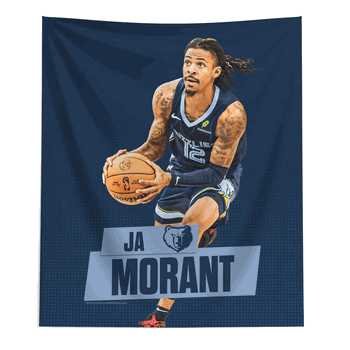 Memphis Grizzlies Ja Morant NBA Printed Wall Hanging 50x60 inches
