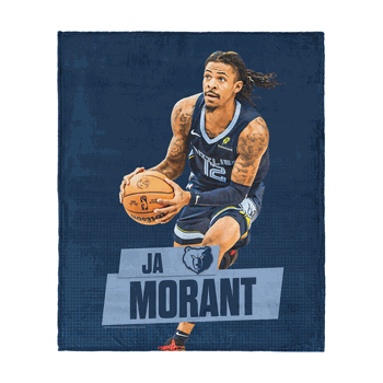 Memphis Grizzlies Ja Morant NBA Silk Touch Throw Blanket 50x60 inches