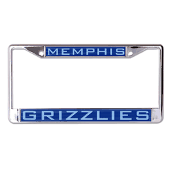Memphis Grizzlies License Plate Frame - Inlaid