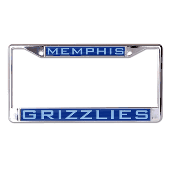 Memphis Grizzlies License Plate Frame - Inlaid