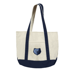 Memphis Grizzlies NBA Canvas Tote with Colored Strap