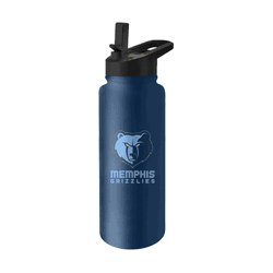 Memphis Grizzlies Quencher Logo Flip Top Water Bottle
