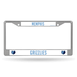 Memphis Grizzlies Standard Chrome Frame with Plastic Inserts 12" x 6" Car/Truck Auto Accessory