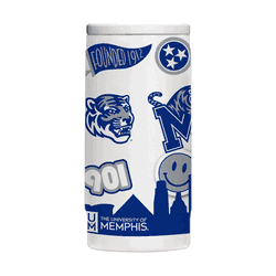 Memphis Tigers 12oz Native Powdercoat SlimCan Coolie