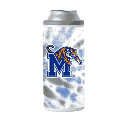 Memphis Tigers 12oz Tie Dye Slim Can Coolie