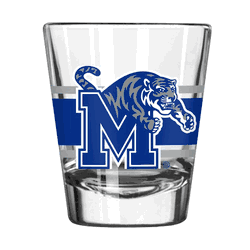 Memphis Tigers 2oz Stripe Shot Glass