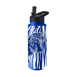 Memphis Tigers 34oz Tiger Stripe Royal Quencher Bottle