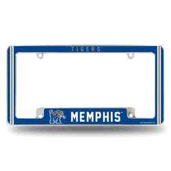 Memphis Tigers Alternate Design All Over Chrome Frame