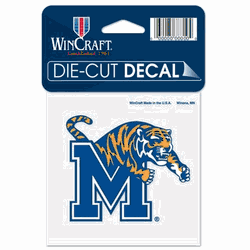 Memphis Tigers Decal 4x4 Perfect Cut Color