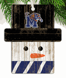 Memphis Tigers Snowman Ornament