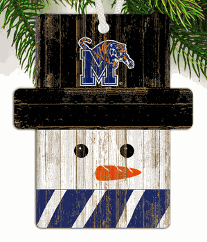 Memphis Tigers Snowman Ornament