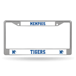 Memphis Tigers Standard Chrome Frame with Plastic Inserts 12" x 6" Car/Truck Auto Accessory
