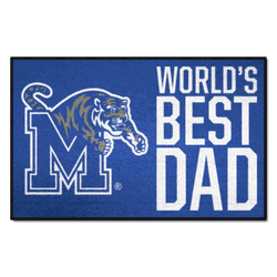 Memphis Tigers Starter Mat Accent Rug - 19in. x 30in. World's Best Dad Starter Mat