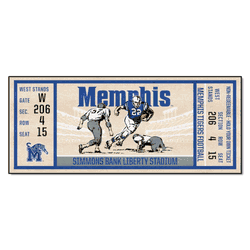 Memphis Tigers Ticket Runner Rug - 30in. x 72in.