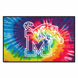 Memphis Tigers Tie Dye Starter Mat Accent Rug - 19in. x 30in.