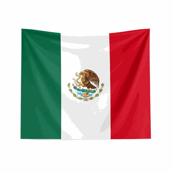 Mexico Flag Wall Hanging 34x40 inches