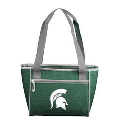 MI State Crosshatch 16 Can Cooler Tote