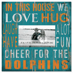 Miami Dolphins 10x10 In This House Frame