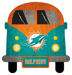 Miami Dolphins 12" Team Bus Sign