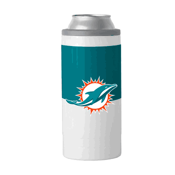Miami Dolphins 12oz Colorblock Slim Can Coolie