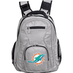 Miami Dolphins 19" Premium Laptop Backpack, GRAY