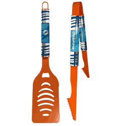 Miami Dolphins 2 pc Color Tailgate BBQ Set