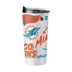 Miami Dolphins 20oz Native Powder Coat Tumbler
