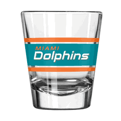 Miami Dolphins 2oz Stripe Shot Glass