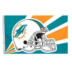 Miami Dolphins 3 Ft. X 5 Ft. Flag W/Grommetts