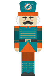Miami Dolphins 31" Nutcracker Leaner