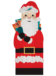 Miami Dolphins 31" Santa Leaner