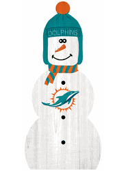 Miami Dolphins 31" Snowman Leaner